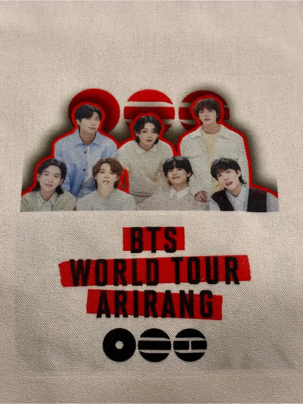 BTS World Tour Arirang Canvas Tote Bag - Cream